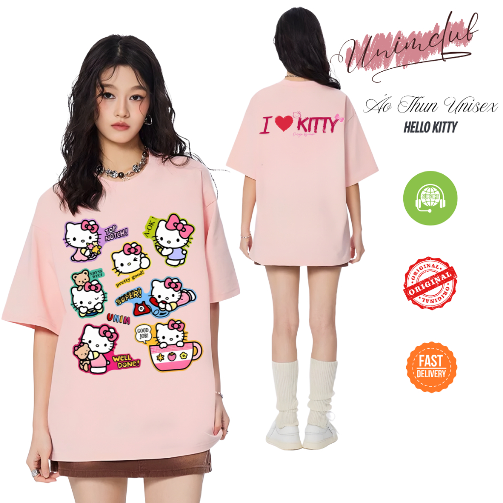 [Limited] Áo Thun Mèo Kitty Đeo Nơ Đáng Yêu Cotton Việt Cao Cấp Mềm Thoáng Mát In 3D APK09