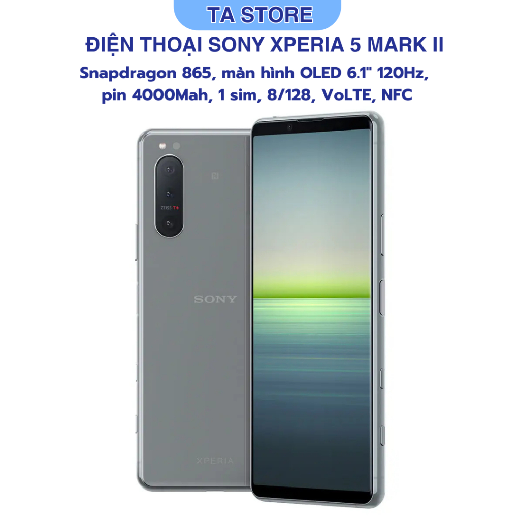 Điện thoại Sony Xperia 5 Mark II (1 sim) - Snapdragon 865, 8/128GB, màn ...