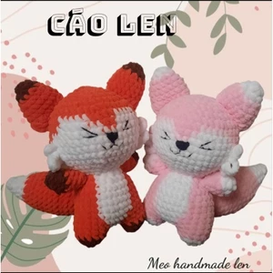 Cáo bông bằng len handmade - amigurumi - crochet