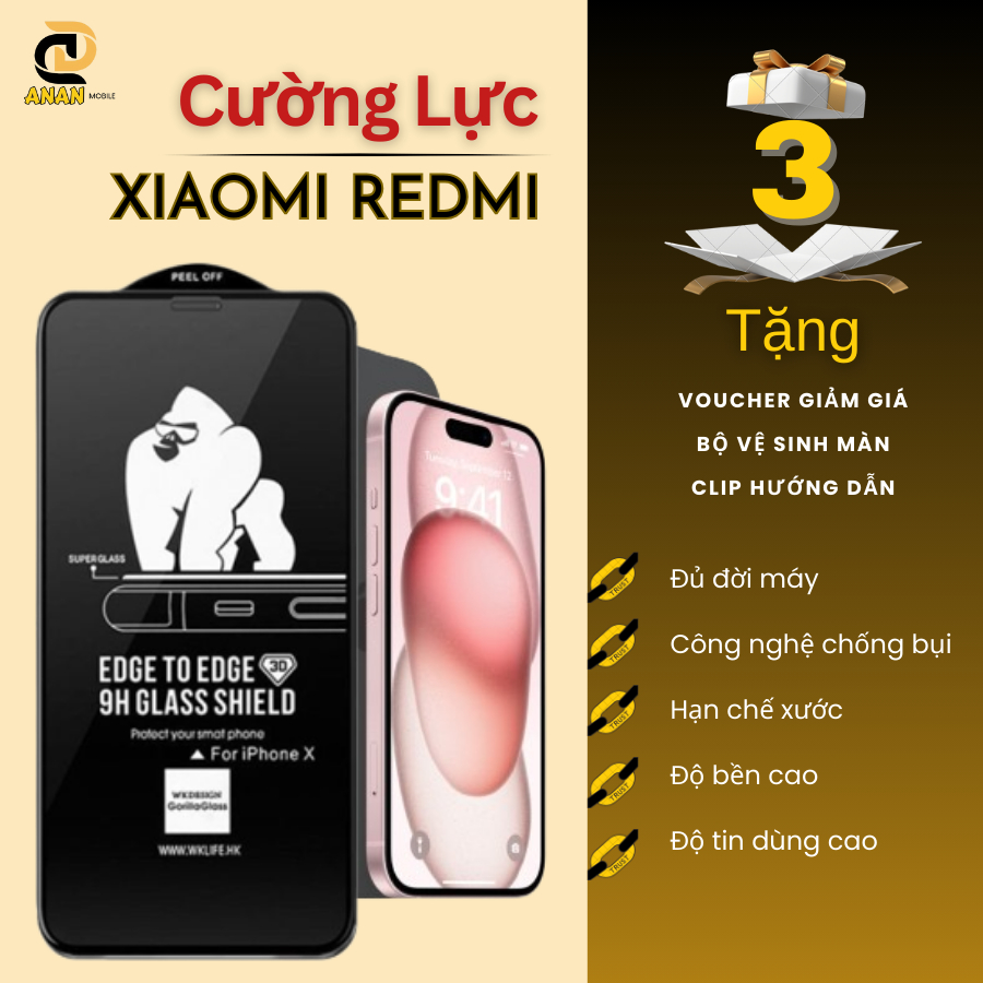 Cường lực Xiaomi 14T 13T 11T Pro Xiaomi 15 14 13 Poco X7 X6 X5 X4 X3 Pro GT F3 F4 C40 C55 C61 C65 C71 C75 M7 M6 M5 M4 M3