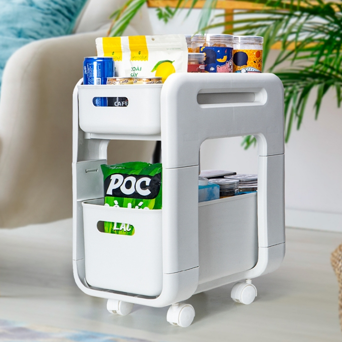 Kệ đựng thực phẩm, Kệ đựng sách, Kệ đựng mỹ phẩm, Kệ trượt đa năng Chính Hãng Việt Nhật (mã 5588)