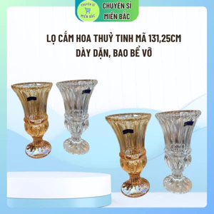 Lọ cắm hoa thuỷ tinh MÃ 131,25CM - 30CM - Bình thuỷ tinh trụ tròn loại dày dáng cao trong suốt cao cấp
