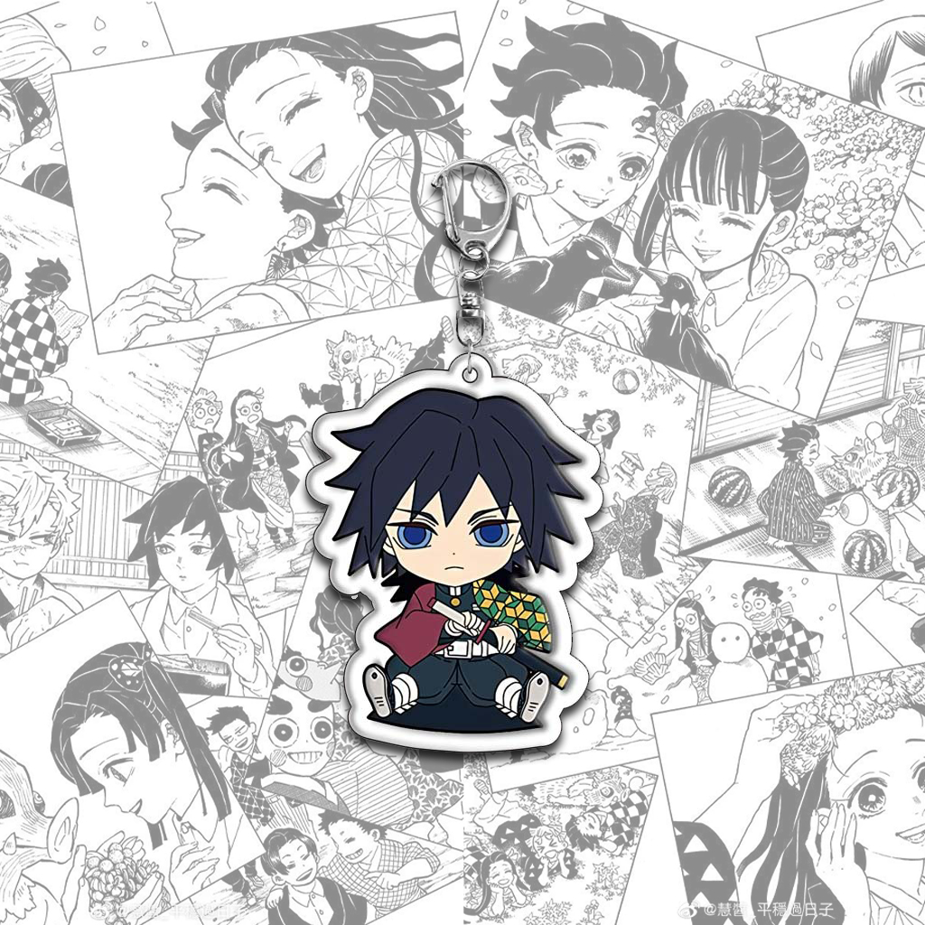 Móc Chìa Khoá, Móc Khoá Kimetsu no Yaiba Chibi In Chất Liệu Acrylic 2 Mặt Chất Lượng Cao Nhiều Mẫu Nhân Vật - SakuMai