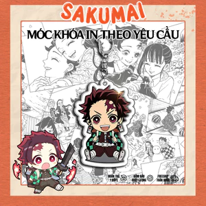 Móc Chìa Khoá, Móc Khoá Kimetsu no Yaiba Chibi In Chất Liệu Acrylic 2 Mặt Chất Lượng Cao Nhiều Mẫu Nhân Vật - SakuMai