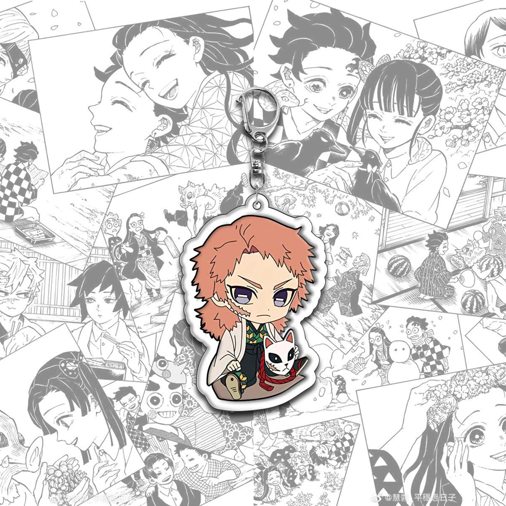 Móc Chìa Khoá, Móc Khoá Kimetsu no Yaiba Chibi In Chất Liệu Acrylic 2 Mặt Chất Lượng Cao Nhiều Mẫu Nhân Vật - SakuMai
