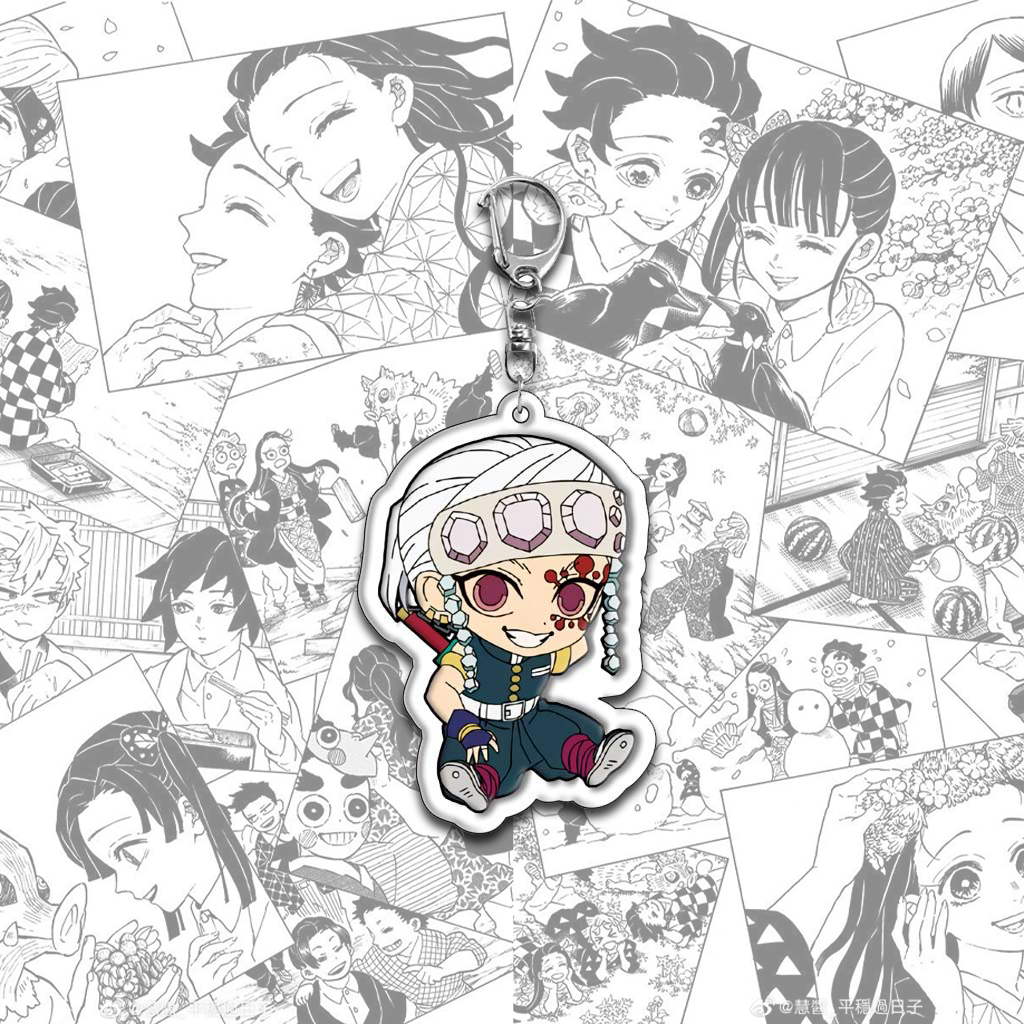 Móc Chìa Khoá, Móc Khoá Kimetsu no Yaiba Chibi In Chất Liệu Acrylic 2 Mặt Chất Lượng Cao Nhiều Mẫu Nhân Vật - SakuMai