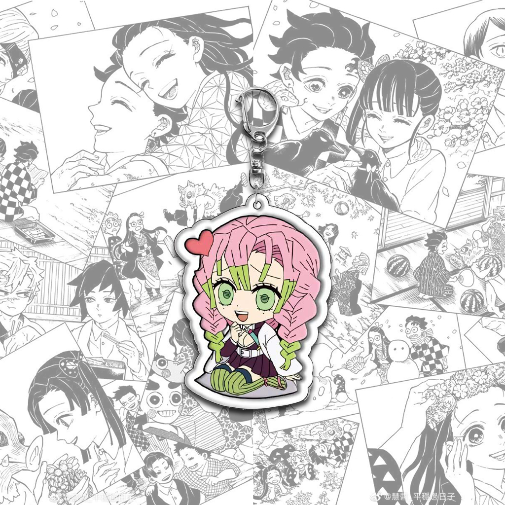 Móc Chìa Khoá, Móc Khoá Kimetsu no Yaiba Chibi In Chất Liệu Acrylic 2 Mặt Chất Lượng Cao Nhiều Mẫu Nhân Vật - SakuMai