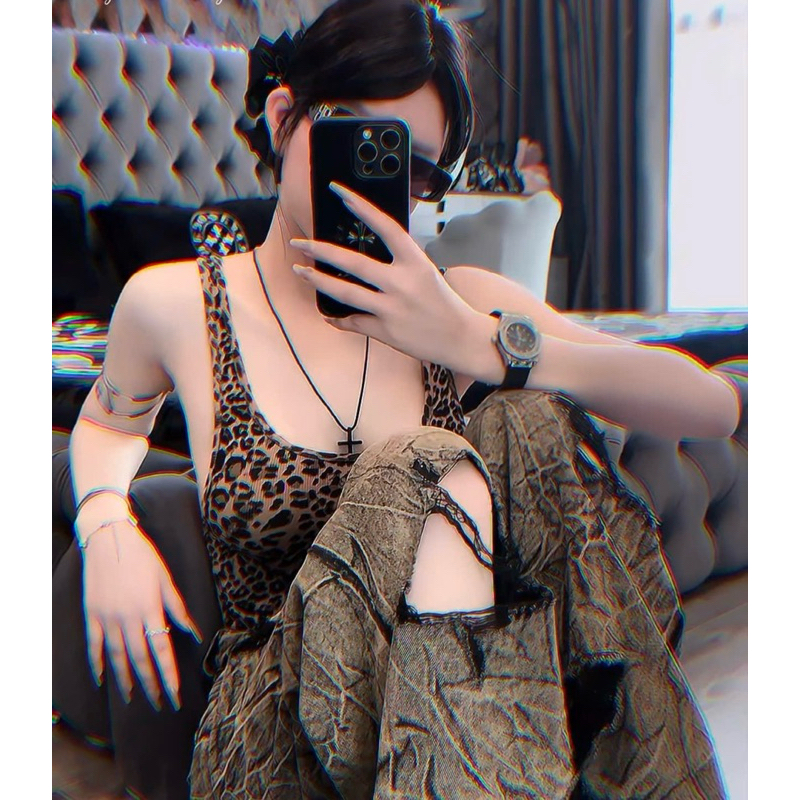 Áo bodysuit hoạ tiết hở lưng mix đồ siu chảnh