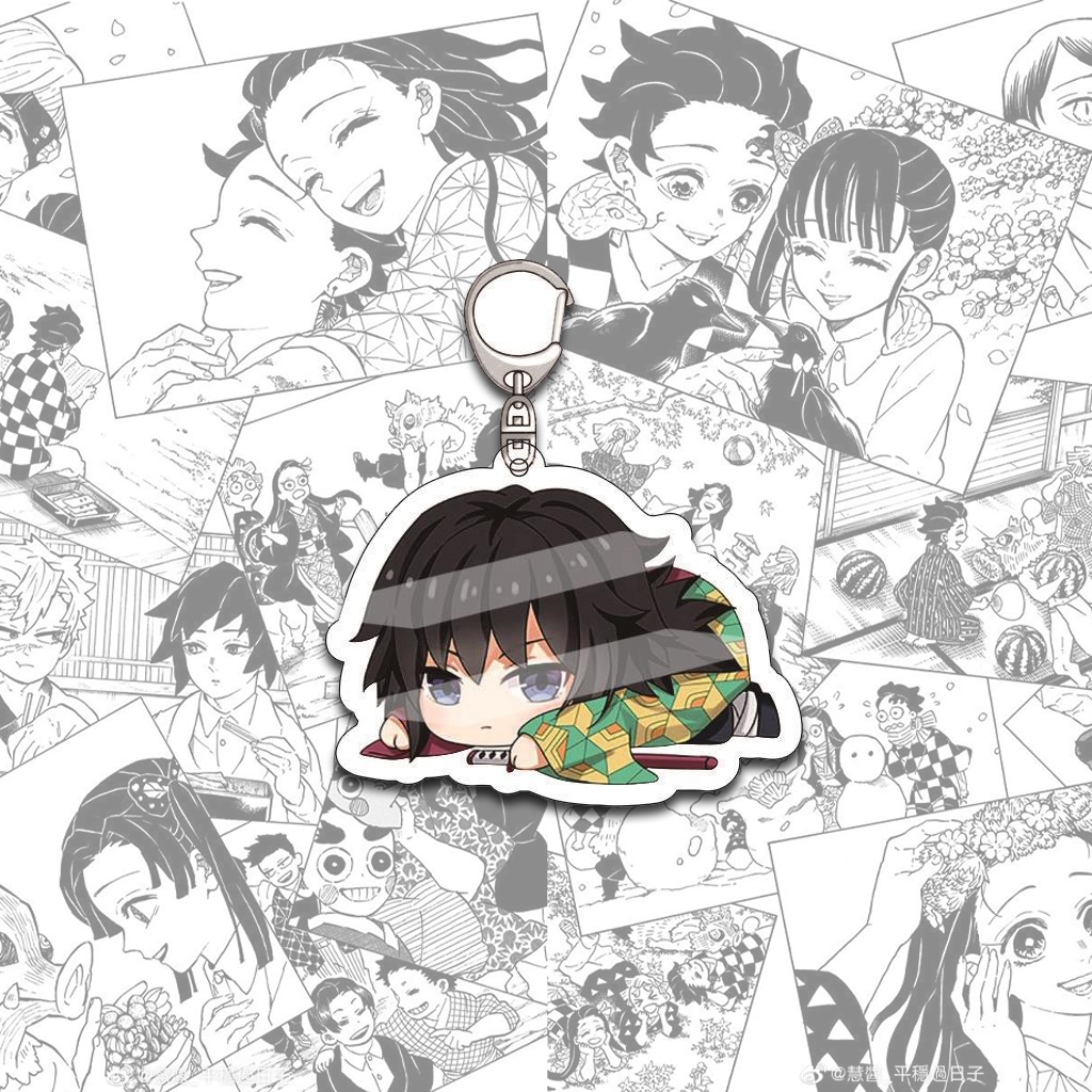Móc Khoá, Móc Chìa Khoá Chibi Kimetsu No Yaiba Được Làm Bằng Acrylic In 2 Mặt Chất Lượng Cao Cực Ngầu Và Cute - SakuMai