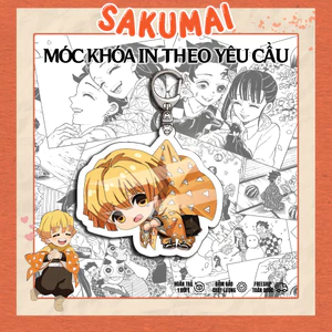 Móc Khoá, Móc Chìa Khoá Chibi Kimetsu No Yaiba Được Làm Bằng Acrylic In 2 Mặt Chất Lượng Cao Cực Ngầu Và Cute - SakuMai