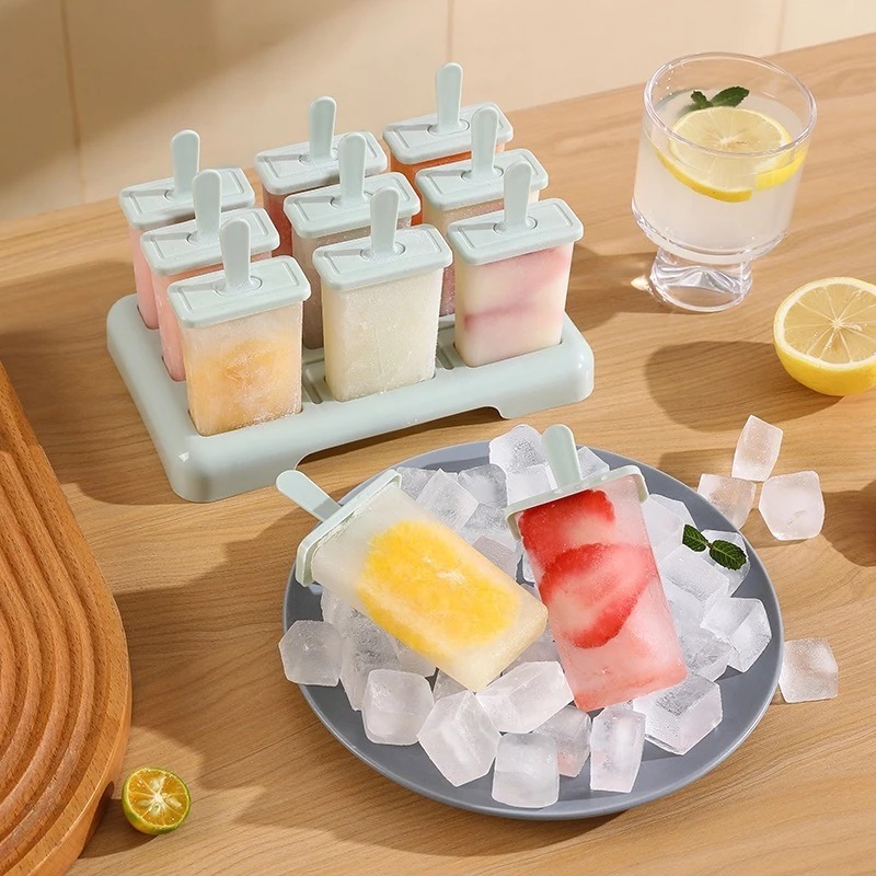 Khuôn làm kem tại nhà - Khay làm kem que tại nhà 6 chiếc 9 chiếc Chính Hãng VIỆT NHẬT