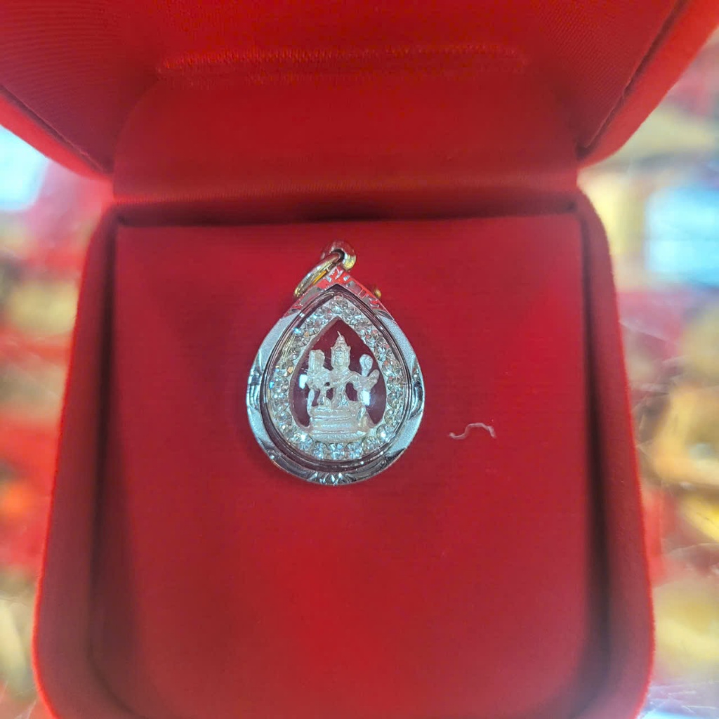 Mặt Dây Chuyền Vật Trang Trí Mini Hình Giọt Nước Phụ Kiện Đeo Cổ Chất Liệu Bạc Thái Lan