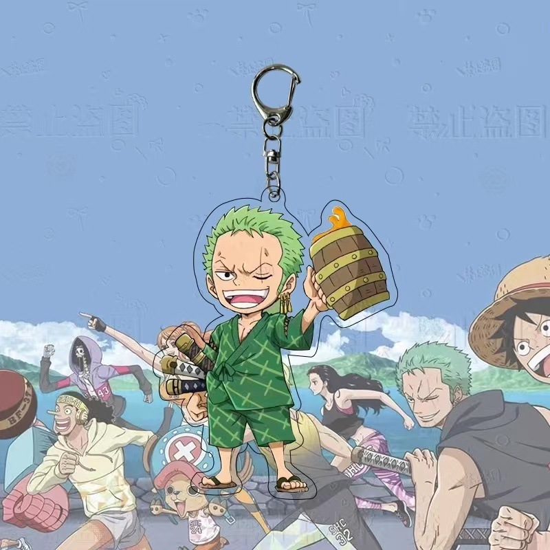 Móc Khoá, Móc Chìa Khoá One Piece Gear 5 Cực Ngầu In 2 Mặt Chất liệu Mica Trong Acrylic Nhiều Mẫu Luffy Zoro - SakuMai