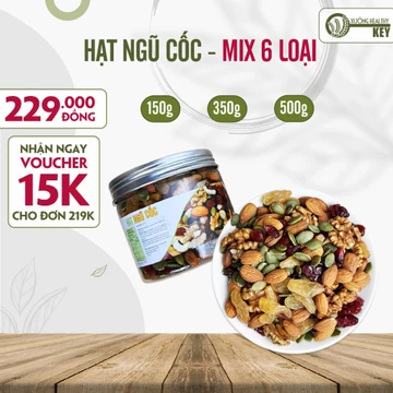 Hạt ngũ cốc mix sấy chín giòn ăn liền Healthy Key - hạt ngũ cốc dinh dưỡng thơm ngon, mẩy hạt