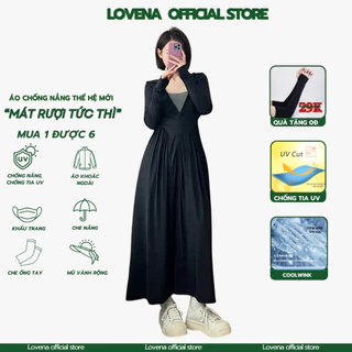 [ Hàng Cao Cấp] Áo Chống Nắng Toàn Thân Nữ Hàng Thun Lạnh Form Chiết Eo Hàng Thiết Kế Cao Cấp Chống Tia UV >98%