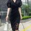 Đầm Body Nữ Phối REN Sang Chảnh TÔN Dáng Các Chị Em Cực Xinh Xắn