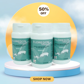 Thuốc thú y FLOREDON Florfenicol dạng bột trị hô hấp tiêu hoá nhiễm trùng ở tôm cá gia súc gia cầm