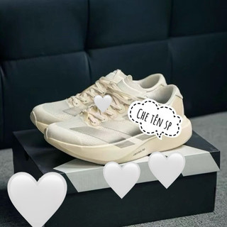 Giày thể thao chạy bộ bigsize nam nữ cổ thấp mùa hè hottrend 2025 màu trắng kem vàng siêu êm nhe, sneaker thời trang