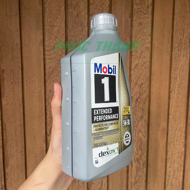 Thùng 6 Chai Dầu Nhớt Tổng Hợp Toàn Phần Ô-Tô MOBIL 1 EP 5W30 946ml Nhập Khẩu USA - Chính Hãng