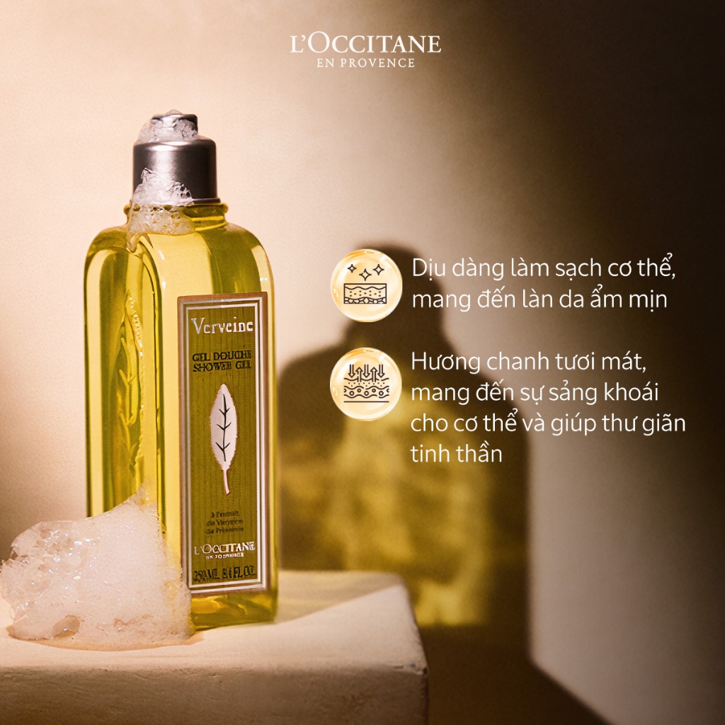 Ảnh Gel Tắm Cỏ Roi Ngựa Hương Chanh Sả L'Occitane Shower Gel 500ml/250ml 4