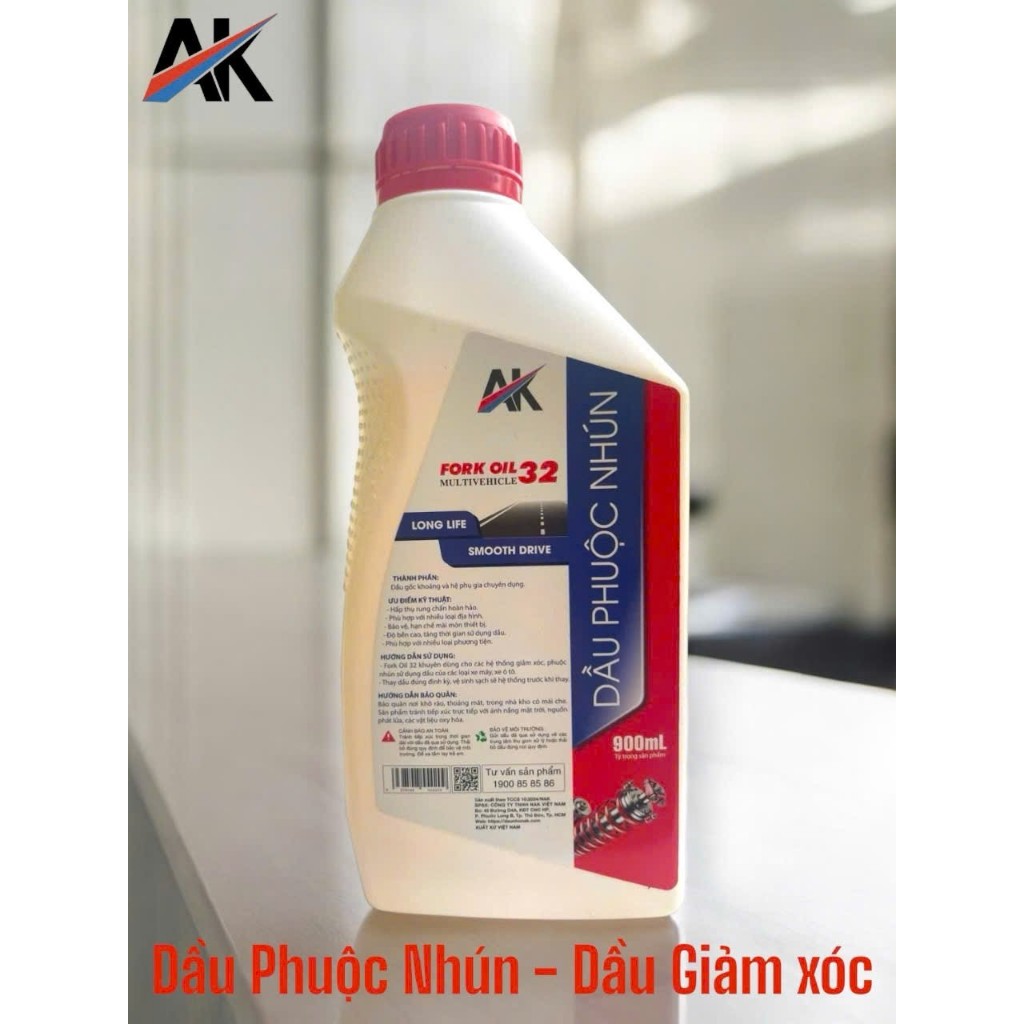 DẦU PHUỘC GIẢM XÓC AK FORK OIL 32 10W 900ML