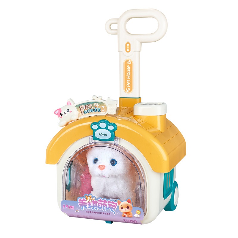 Đồ Chơi Chăm Sóc Thú Cưng Cún Bibi Gấu Panda Pet House Xe Đẩy Quà Tặng - Đồ Chơi Cho Bé PUKAPI