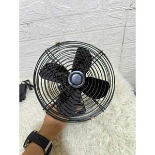 Quạt tích điện sử dụng pin 2 chế độ dùng cho ô tô (1 bộ đầy đủ)