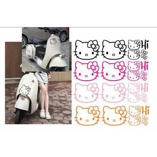tem dán trang trí xe điện hello kity
