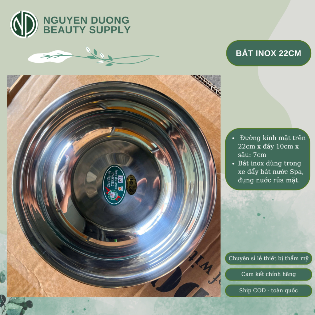 [HCM] Bát Inox 22cm, Tô Inox 22cm Đựng Nước | Shopee Việt Nam