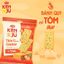 Combo 3 Túi Bánh Kenju Rau Củ vị Tôm 192g, Bánh Quy vị Tôm thật - Bánh kẹo Richy