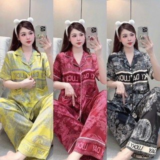 Bộ Đồ Pijama Latin Tơ Tằm,Mẫu Đa Dạng Size 45-60 kg và 60-75kg Màu Trẻ Trung, Sang Xịn