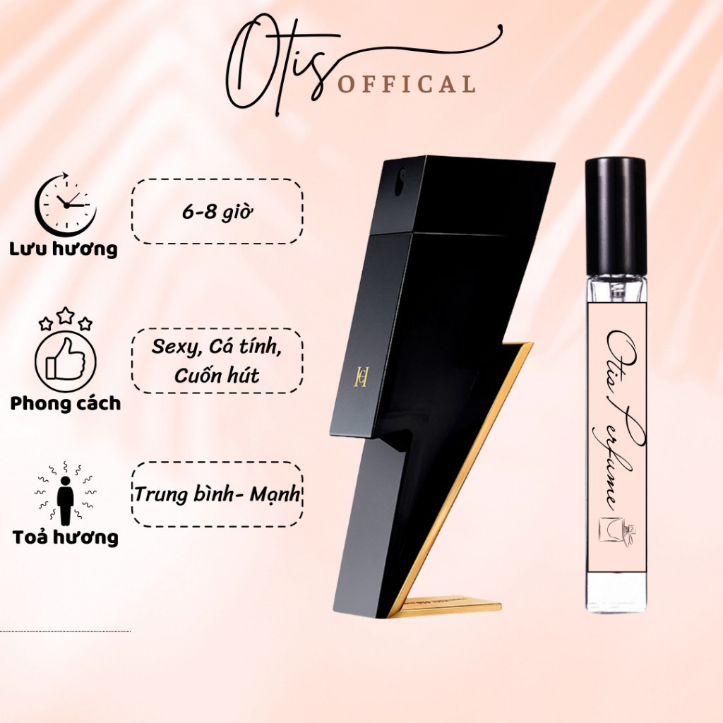 Nước Hoa Chiết 10ml Nam Carolina Herrera Bad Boy Hương Thơm Sexy, Cá tính, Cuốn hút