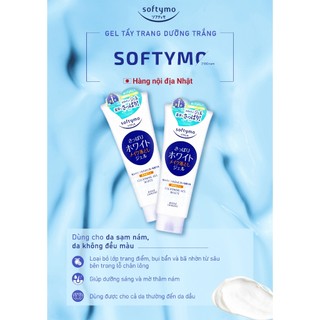 Gel Tẩy Trang Dưỡng Trắng, Dưỡng Ẩm Bổ Sung Hyaluronic Acid Softymo Cleansing Gel Kose Nhật Bản 210G