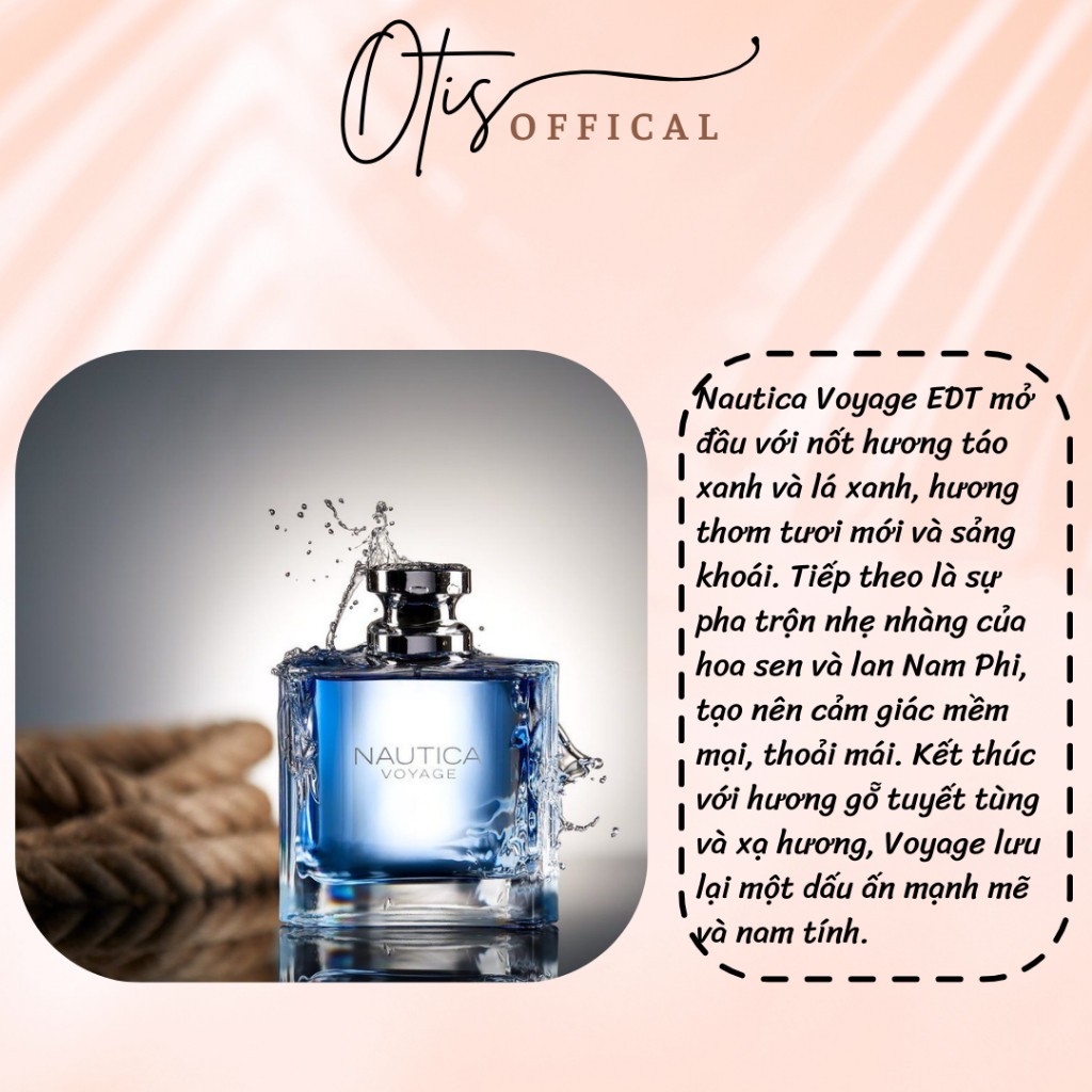 Nước Hoa Chiết 10ml Nam Nautica Voyage EDT Hương Thơm Tươi mát, Nam tính, Năng động