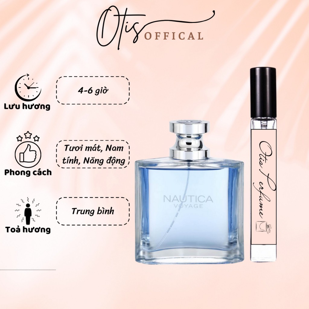 Nước Hoa Chiết 10ml Nam Nautica Voyage EDT Hương Thơm Tươi mát, Nam tính, Năng động