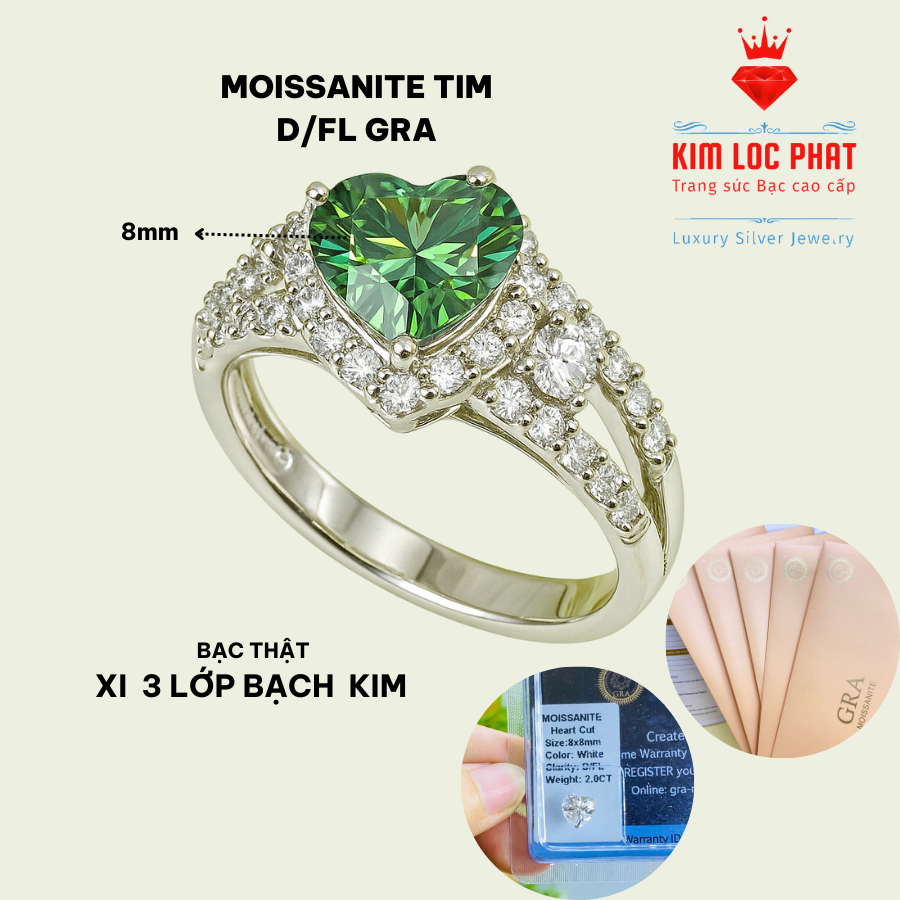 Women's 925 Silver Ring by KIMLOCPHAT - Trangsứcbạccaocấp