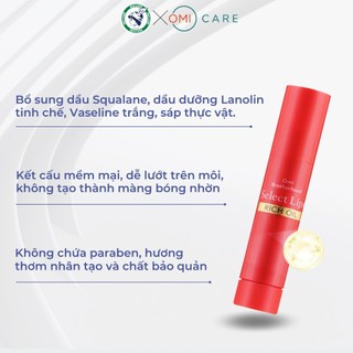 [DATE 1/7/2026] Son Dưỡng Môi Omi Select Tinh Dầu Thực Vật Nhật Bản (4g/thỏi)