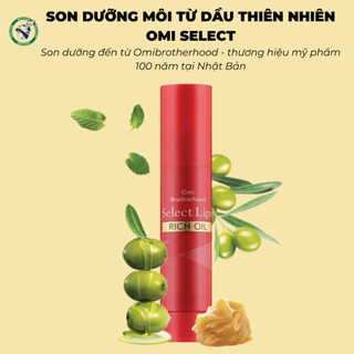 [DATE 1/7/2026] Son Dưỡng Môi Omi Select Tinh Dầu Thực Vật Nhật Bản (4g/thỏi)