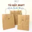 Túi Giấy Kraft, Túi Giấy Xi Măng Quai Cầm Chắc Chắn, Loại Đẹp Nhiều Size