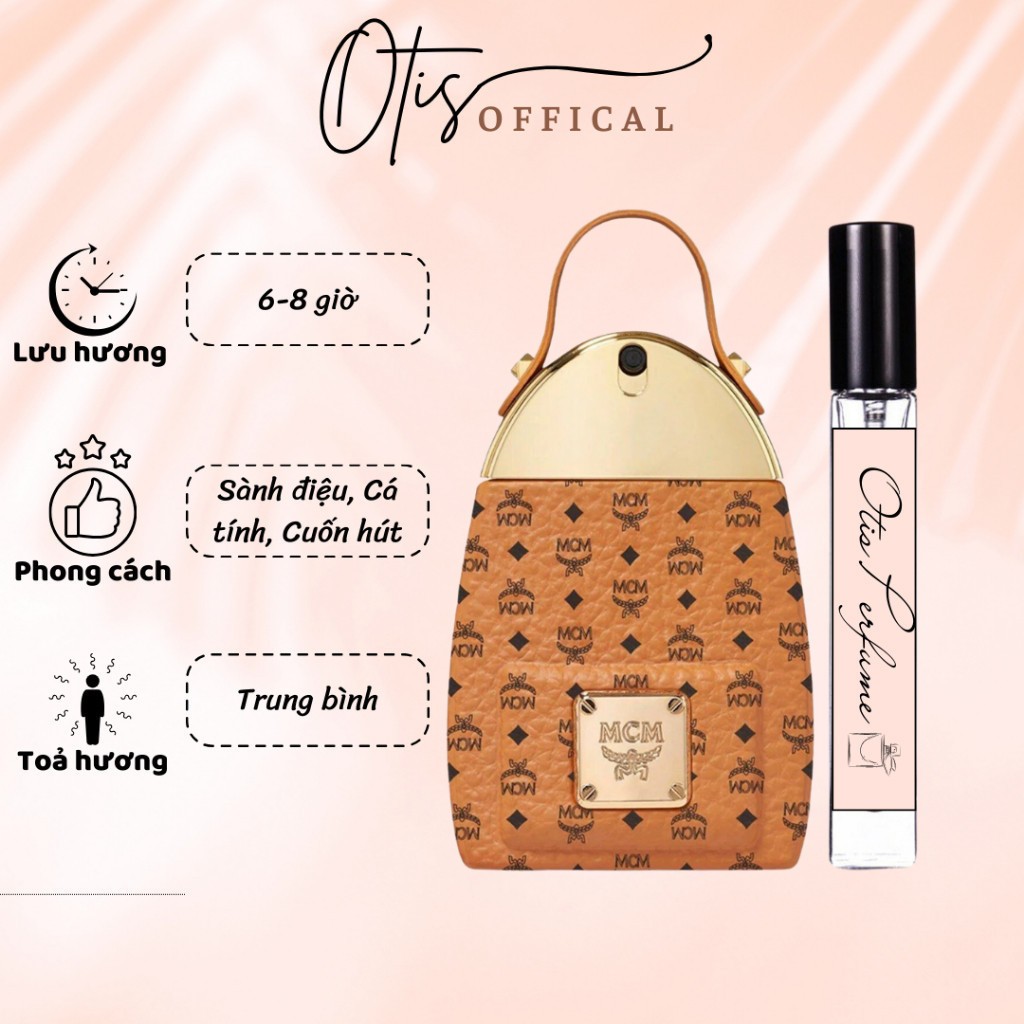 Nước Hoa Chiết 10ml Unisex MCM Eau De Parfum Hương Thơm Sành điệu, Cá tính, Cuốn hút