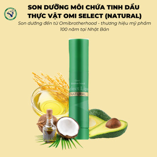 [DATE 1/7/2026] Son Dưỡng Môi Omi Select Tinh Dầu Thiên Nhiên Nhật Bản (4g/thỏi)