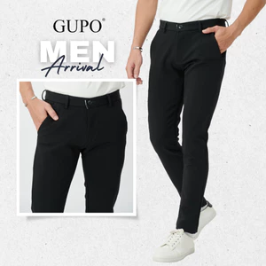 Quần Tây Nam Ống Côn GUPO Local Brand Quần Âu Nam Slimfit Vải Cotton Co Giãn Dáng Công Sở - daitay4c