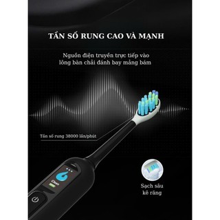 Bàn chải điện Sonic Electric Toothbrush với 5 chế độ chuyển đổi ,lông chải Pedex mềm mại của Đức