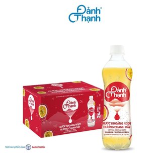 Thùng 24 Chai Nước Khoáng Ngọt Hương Chanh Dây ko Có Gas Thiên Nhiên 430ml Đảnh Thạnh - Giàu và bổ sung vi khoáng