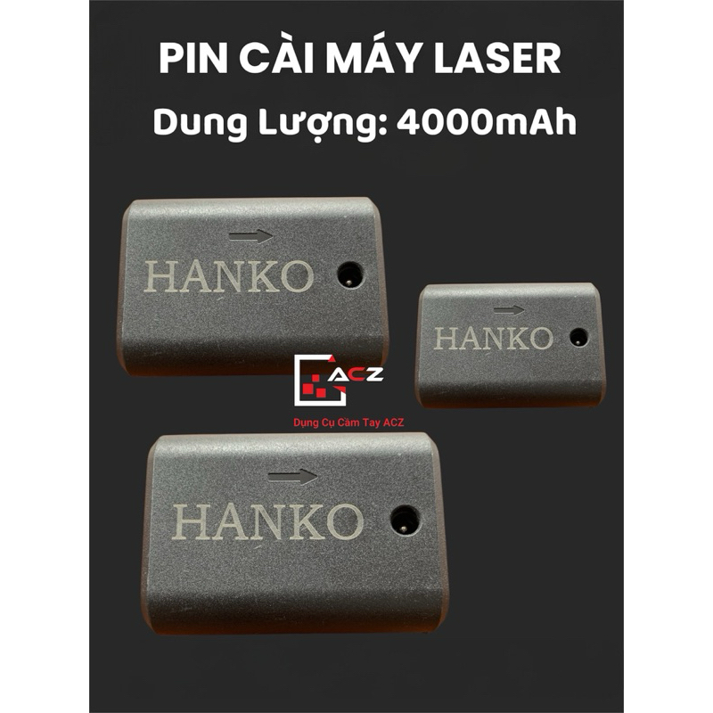 Pin cài máy cân bằng laser Hãng HANKO, HABACO, Pin máy bắn cốt dung ...