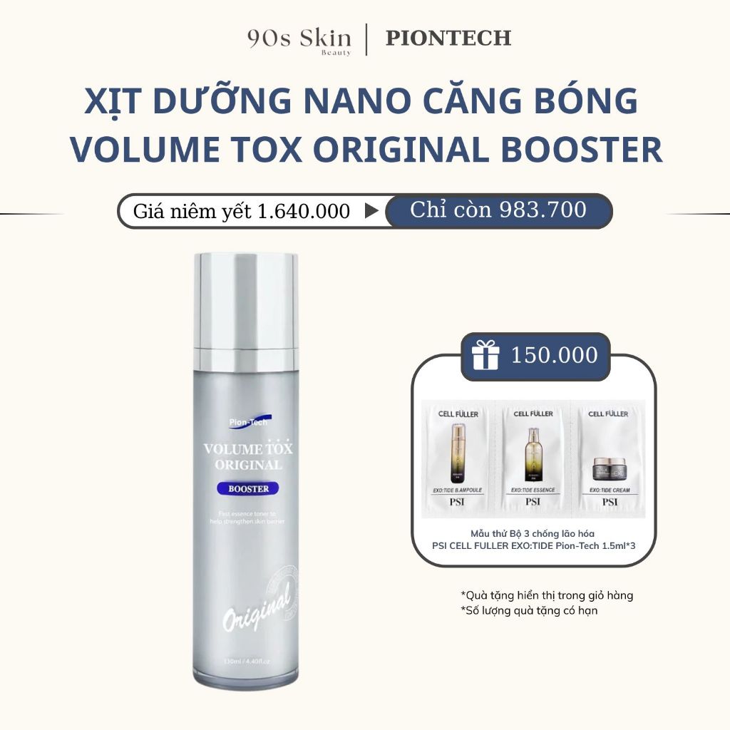 Xịt Dưỡng Nano Căng Bóng Volume Tox Original Booster PionTech 130ml ...