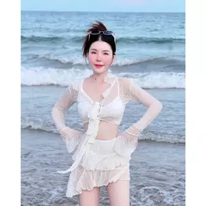 SET BIKINI 4 MÓN ÁO BRA, QUẦN VÁY, ÁO TAY DÀI, SET ĐỒ BƠI NỮ MÙA HÈ, DU LỊCH | MEOINDAHOUSE