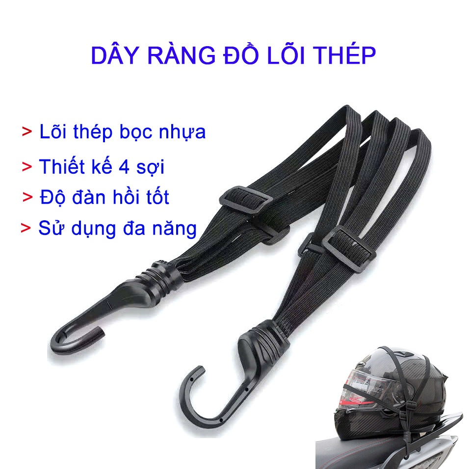 Dây Ràng Đồ Lên Xe Máy Tiện Dụng, Lõi Thép Chắc Chắn | Shopee Việt Nam