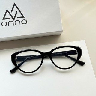 Gọng kính thời trang nam nữ ANNA chất liệu nhựa dáng mắt mèo cá tính OL 81059