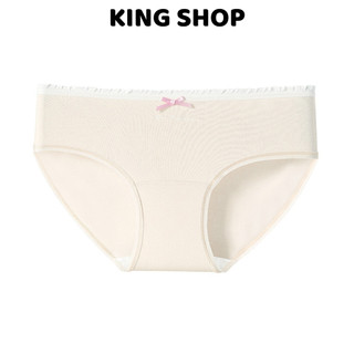 Combo 6 Quần Lót Nữ Cotton Viền Ren Đính Nơ Xinh, Quần Chip Mềm Đáy 2 Lớp Thoáng King Shop L-4119